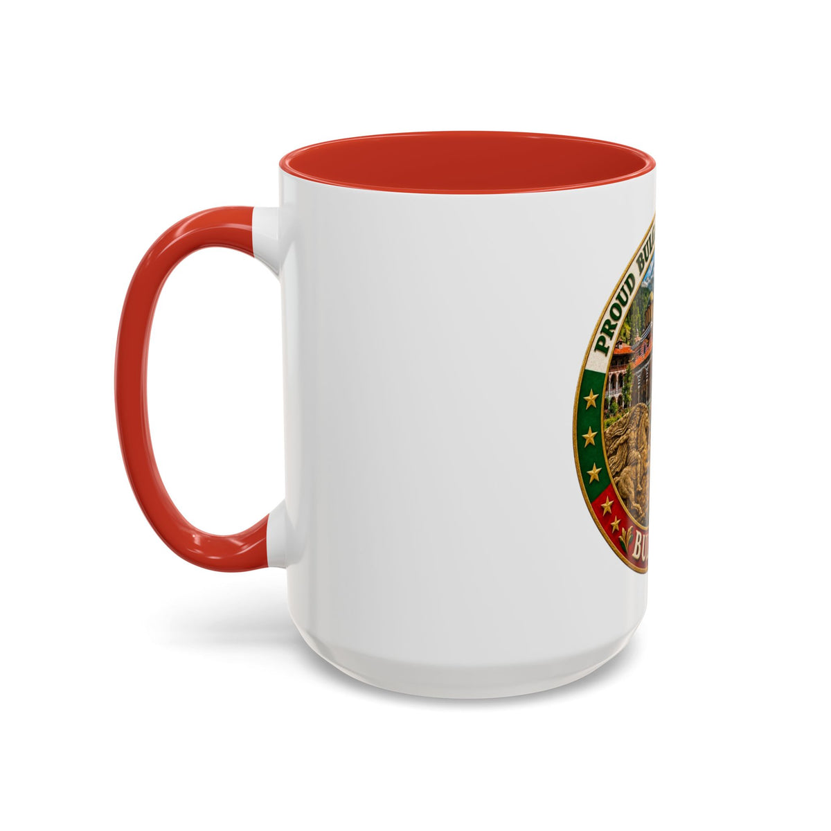 Bulgaria Pride Coffee Mug — 'Proud Bulgarian Heritage' Accent Ceramic Mug (11/15oz)