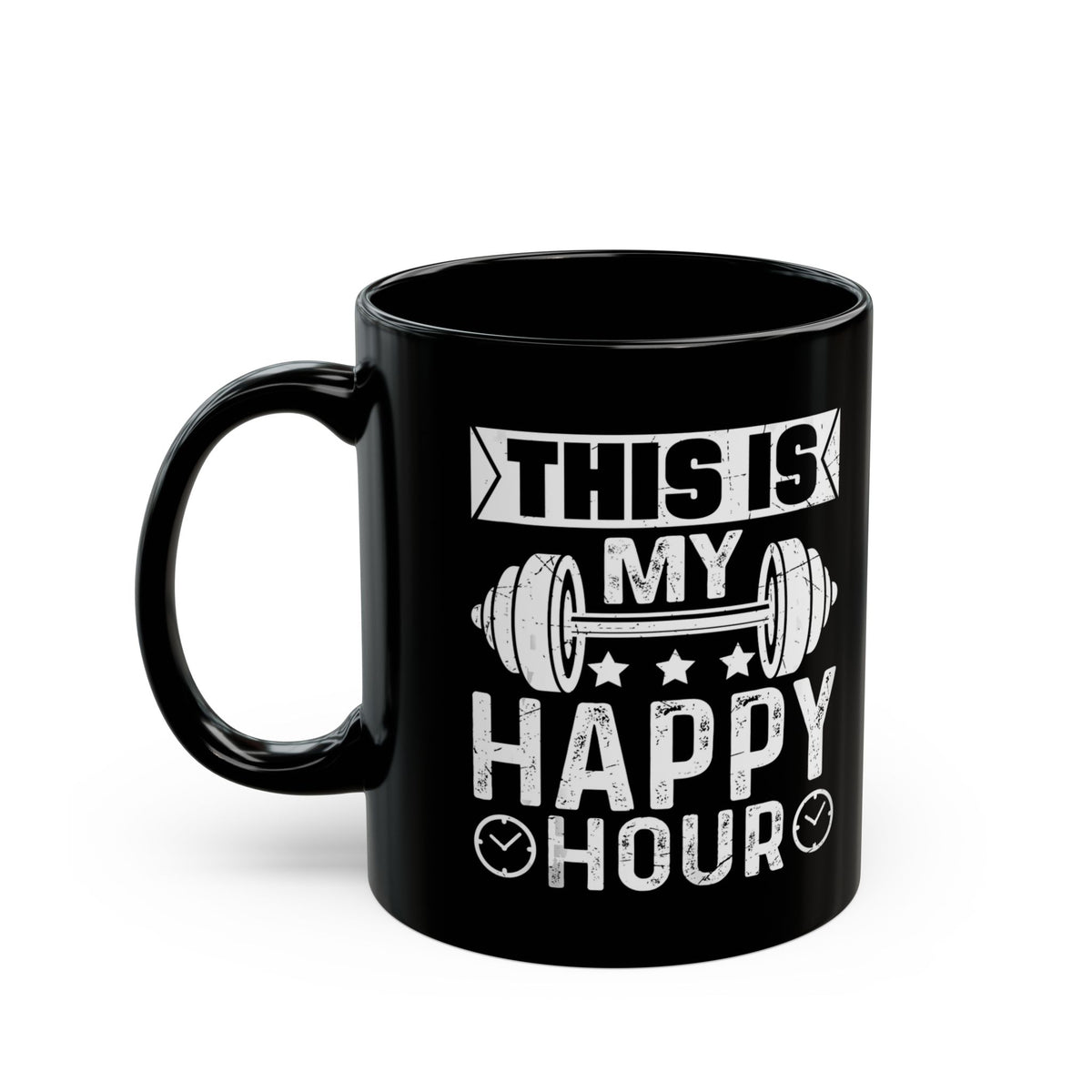 Commanding Gloss-Black Statement Mug