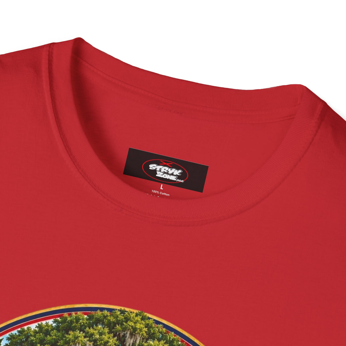 Georgia State Emblem T-Shirt – Peach, Magnolia & Flag Design