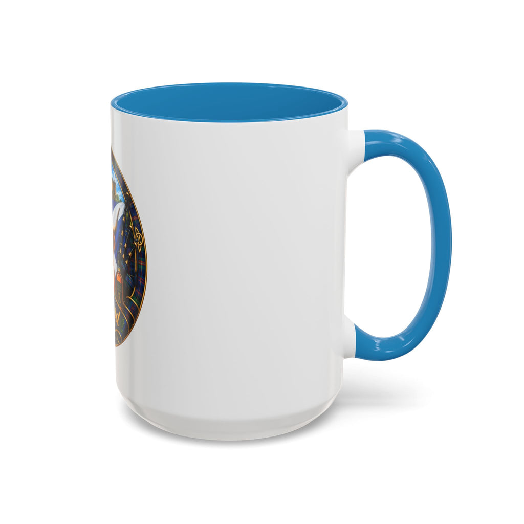 Scotland Highland Cow Accent Coffee Mug — Scottish Castle & Thistle Design