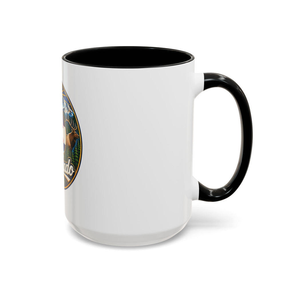 Colorado Retro State Flag Coffee Mug — Scenic Mountains & Wildlife Accent Mug