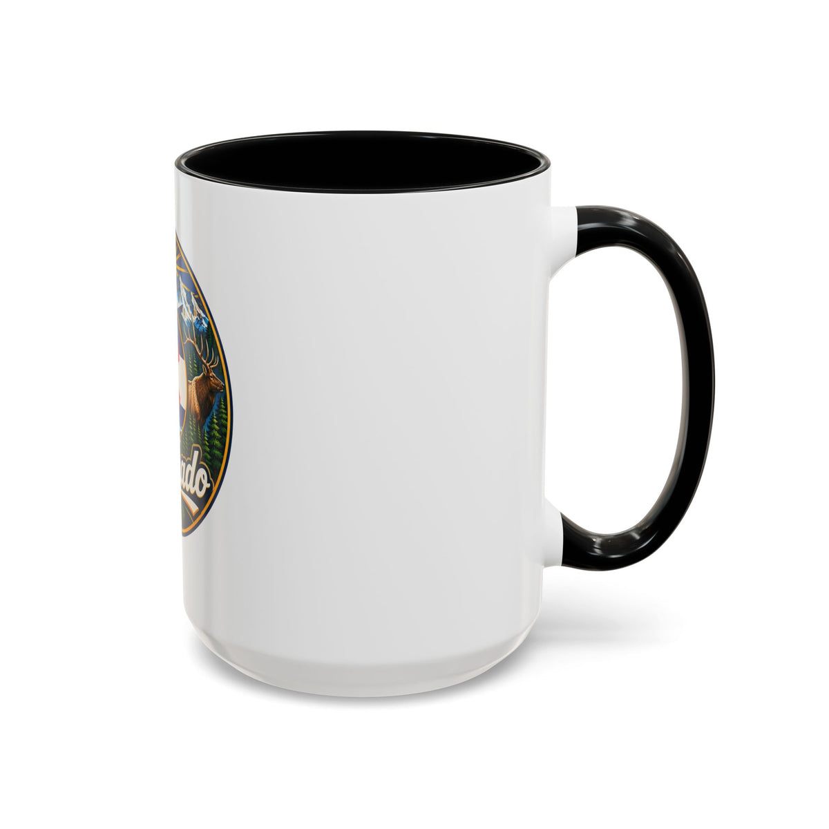 Colorado Retro State Flag Coffee Mug — Scenic Mountains & Wildlife Accent Mug