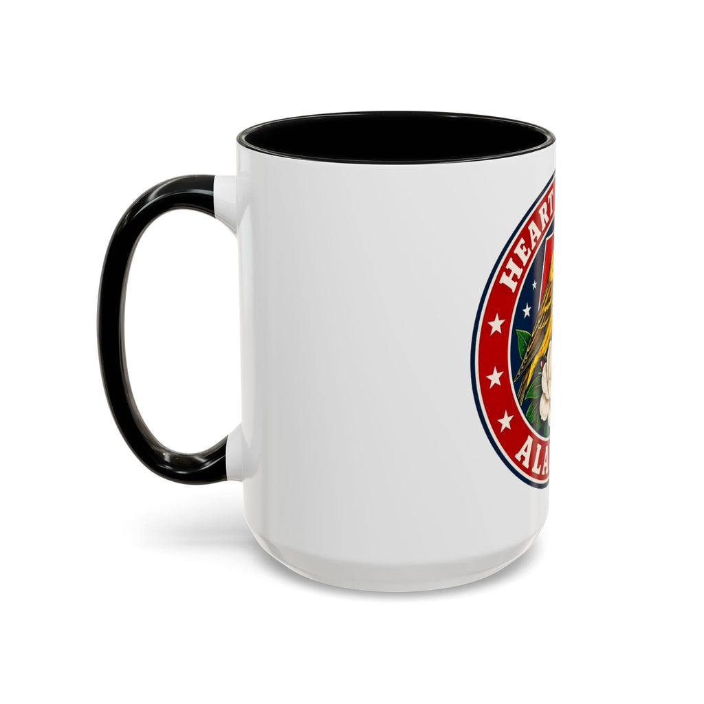 Alabama 'Heart of Dixie' Accent Coffee Mug — Magnolia & Yellowhammer State Pride