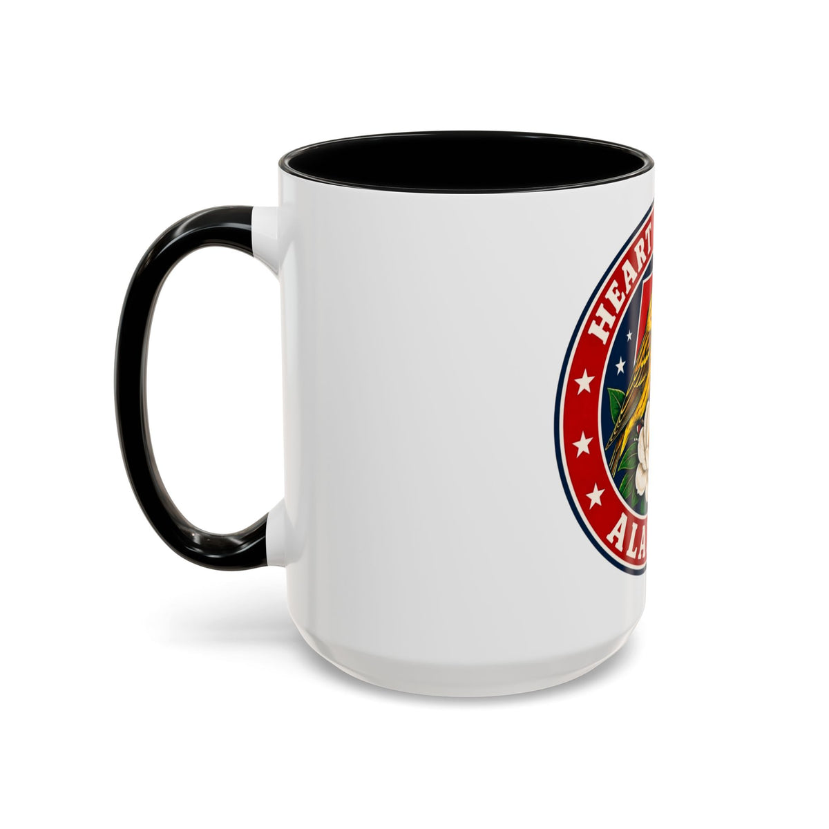 Alabama 'Heart of Dixie' Accent Coffee Mug — Magnolia & Yellowhammer State Pride
