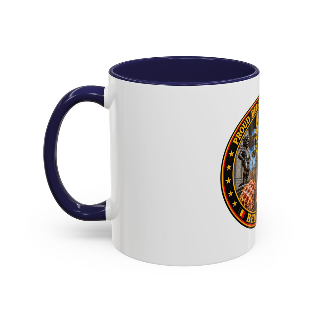 Belgian Heritage Accent Coffee Mug — Belgium Beer, Waffles & Chocolates Design