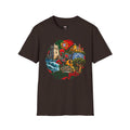 Portugal Travel T-Shirt — Vintage Lisbon Landmarks & Azulejo Heart Design