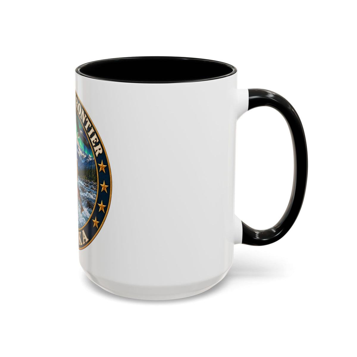 Alaska The Last Frontier Mug — Bear & Northern Lights Coffee Cup (11/15oz)