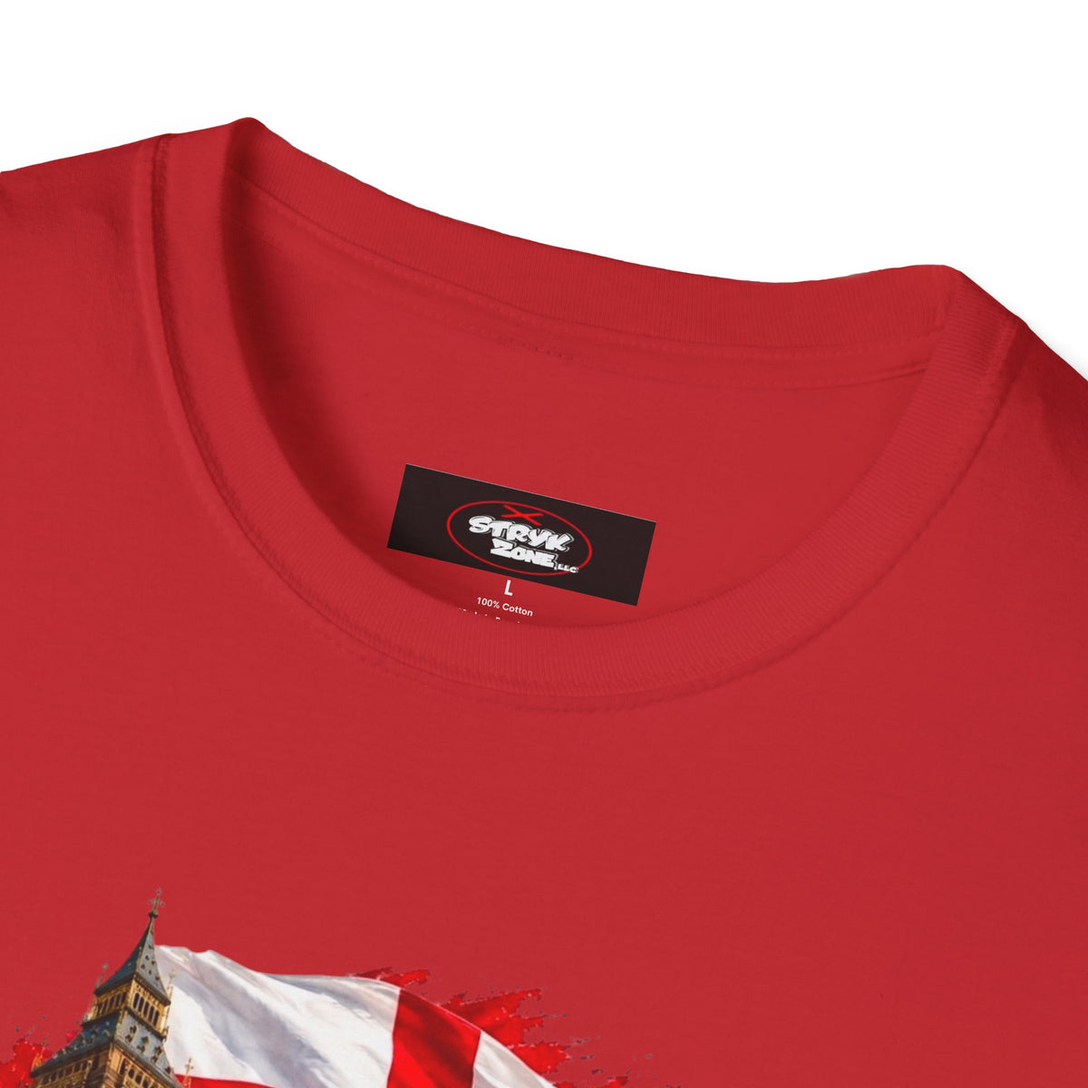 England Collage T‑Shirt — London Icons & St. George’s Flag Design