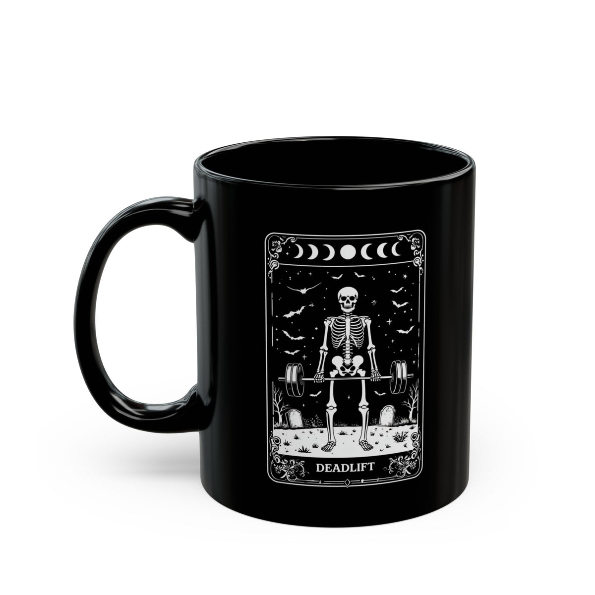 Power-Up Deadlift Skeleton Mug