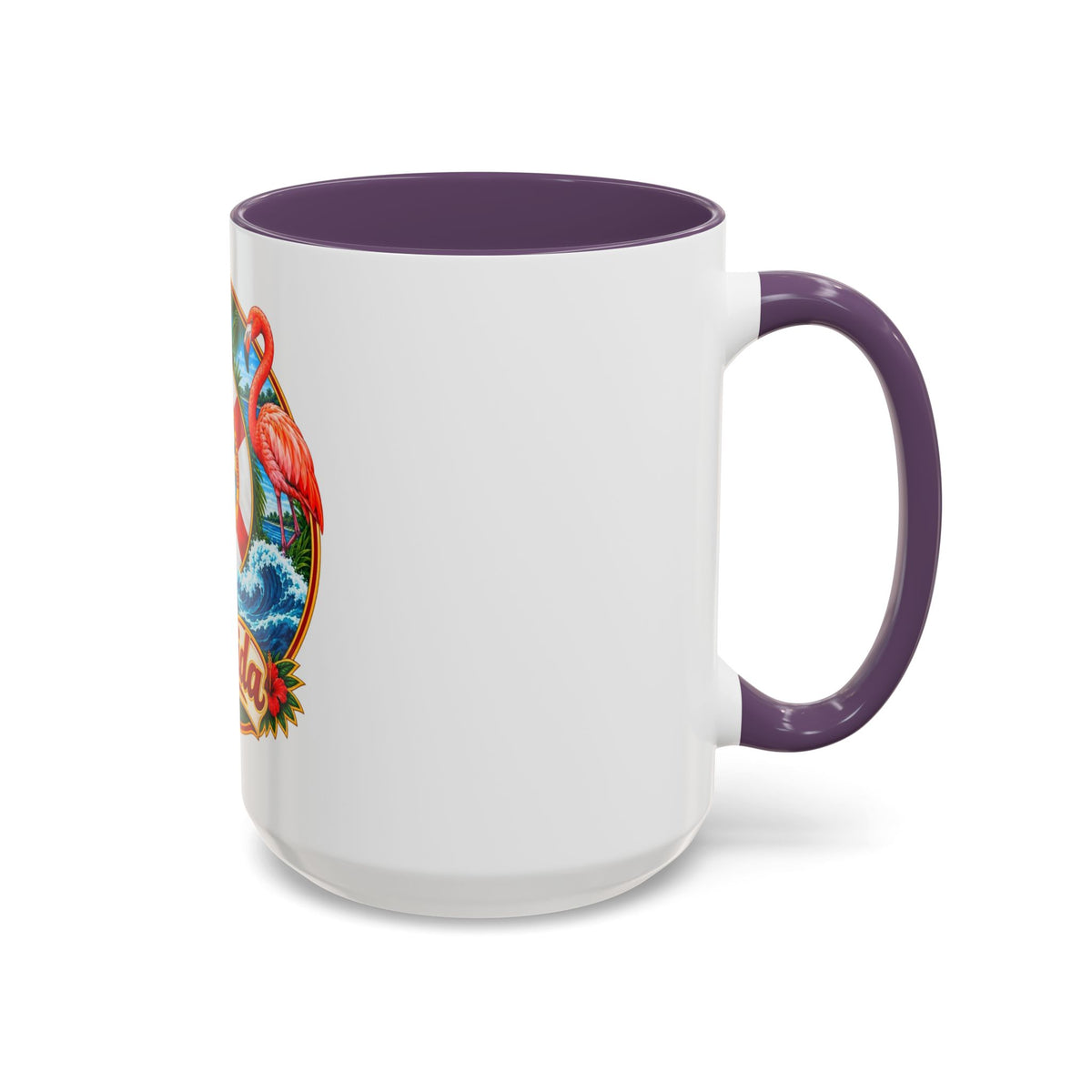Florida Vintage Travel Coffee Mug — Flamingo, Alligator & State Seal Accent Mug