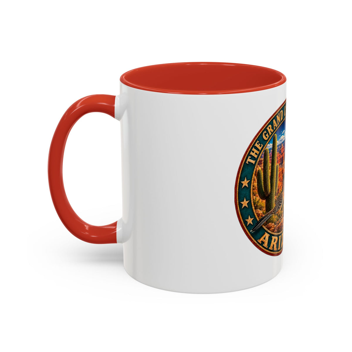 Arizona Grand Canyon Coffee Mug – Vintage State Seal Accent Mug (11/15 oz)