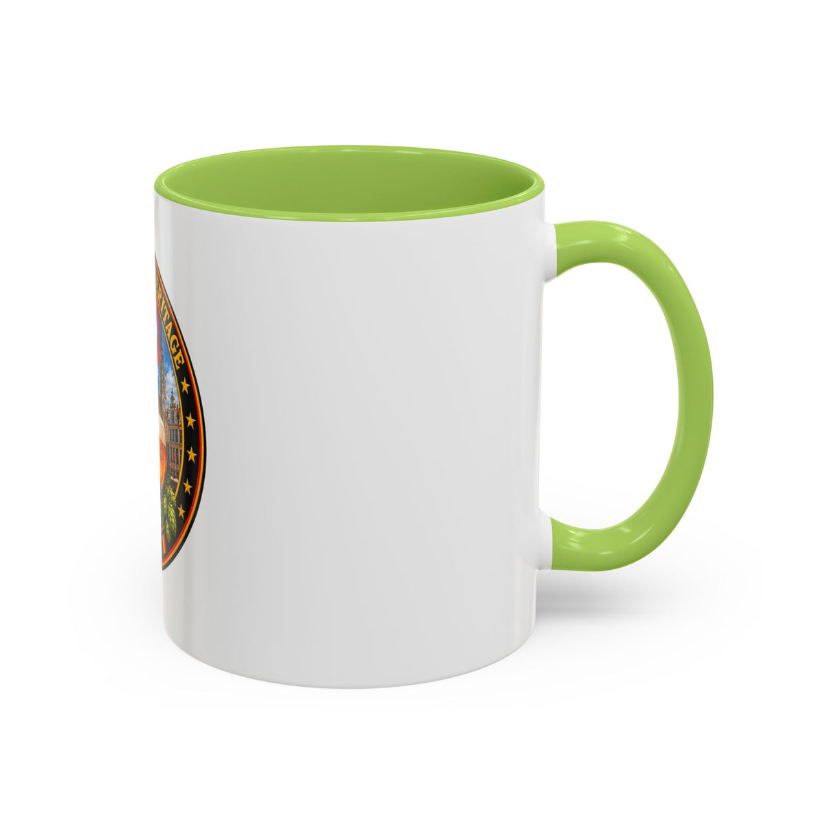 Belgian Heritage Accent Coffee Mug — Belgium Beer, Waffles & Chocolates Design