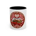 Poland Pride Accent Coffee Mug - "Proud Polish Heritage" Crest, Polish Souvenir Gift