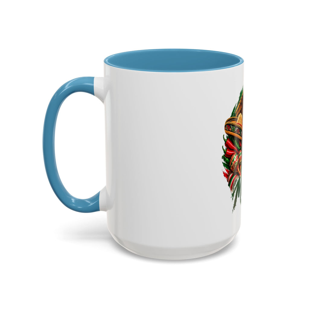 Mexico Souvenir Coffee Mug — Mexican Eagle, Cactus & Guitar Accent Mug
