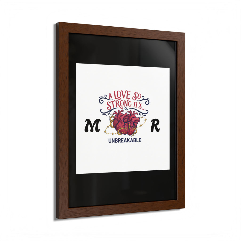 Framed Poster — "Unbreakable Love" (Multi‑Color)