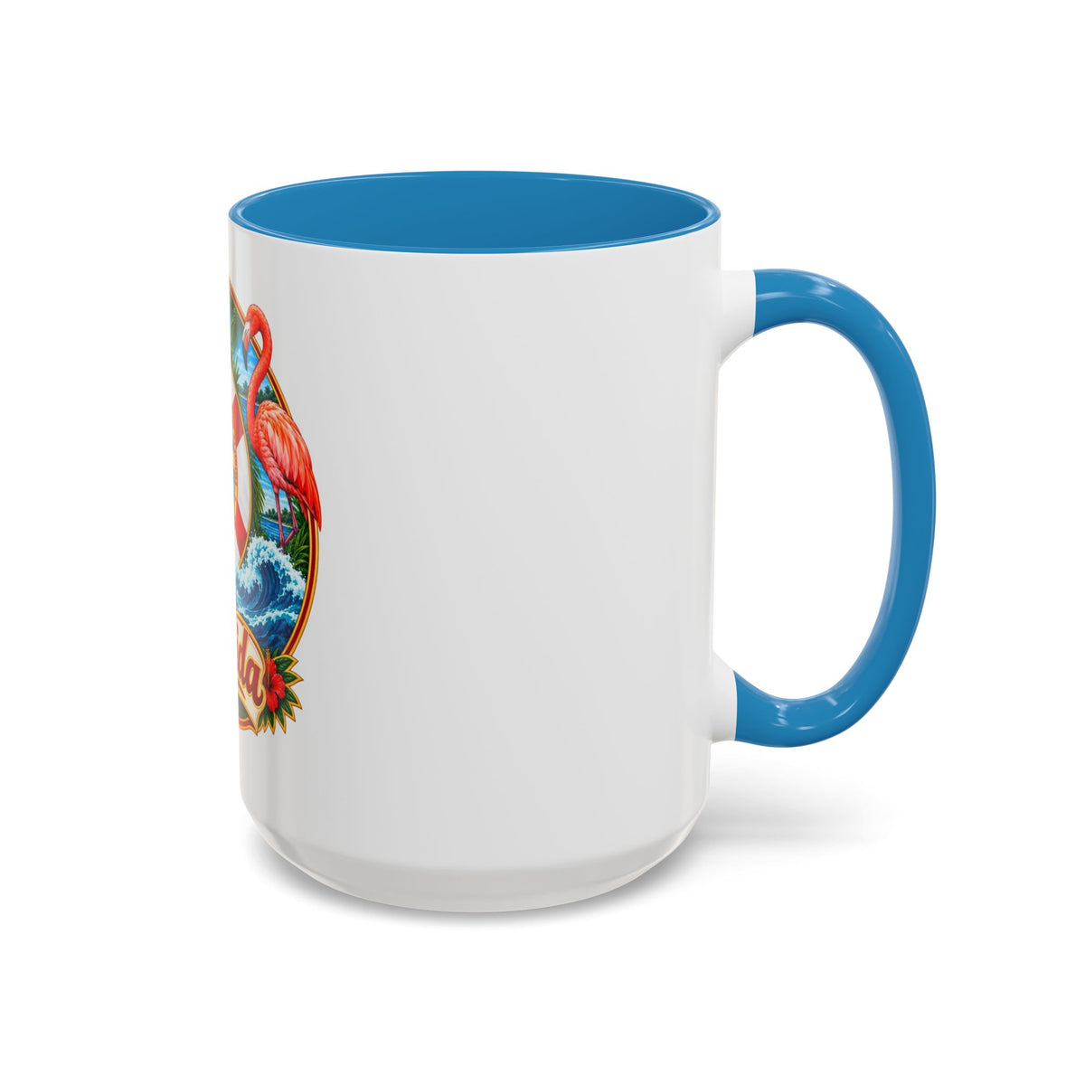 Florida Vintage Travel Coffee Mug — Flamingo, Alligator & State Seal Accent Mug