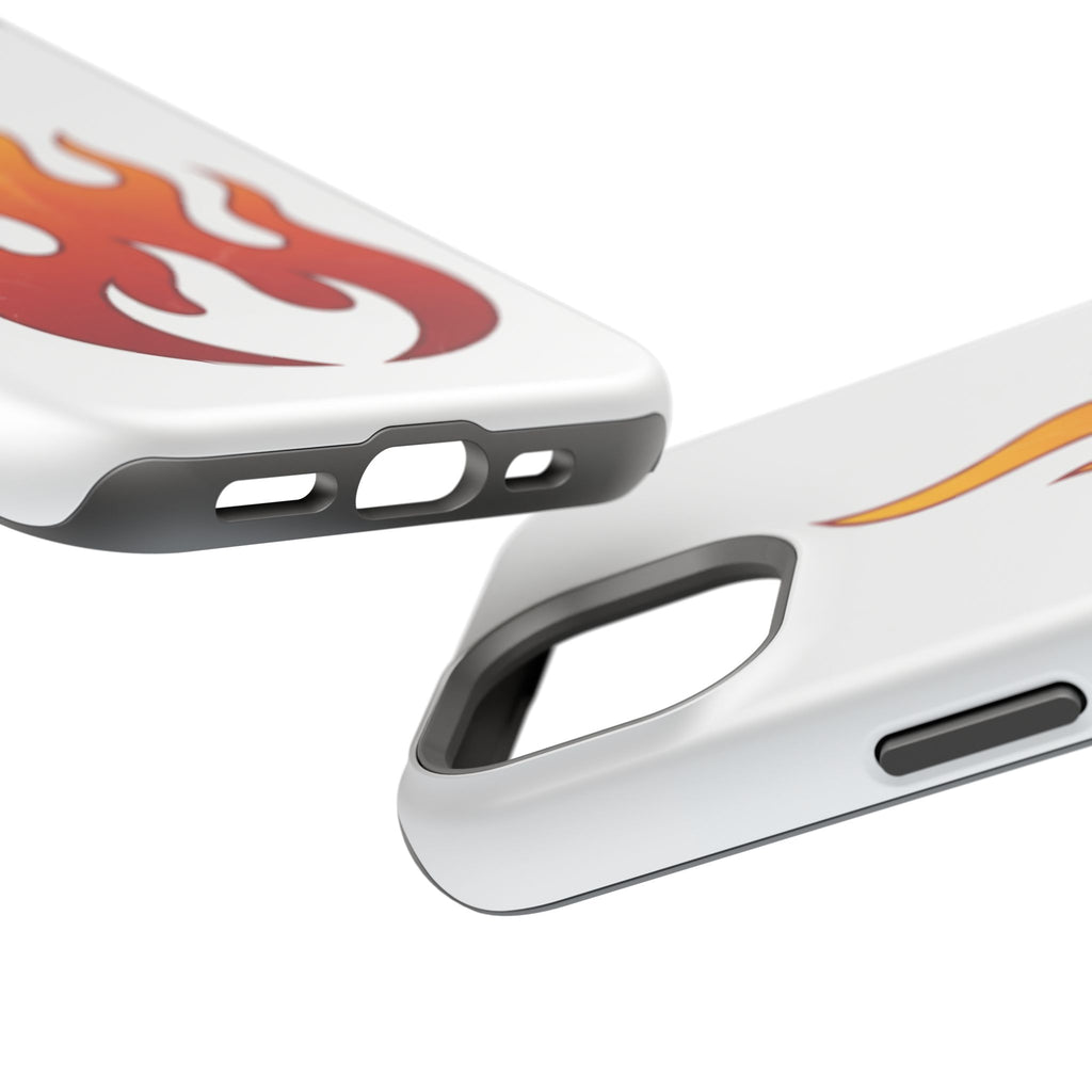 Flame Graphic Phone Case — Magnetic Impact‑Resistant Protective Cover