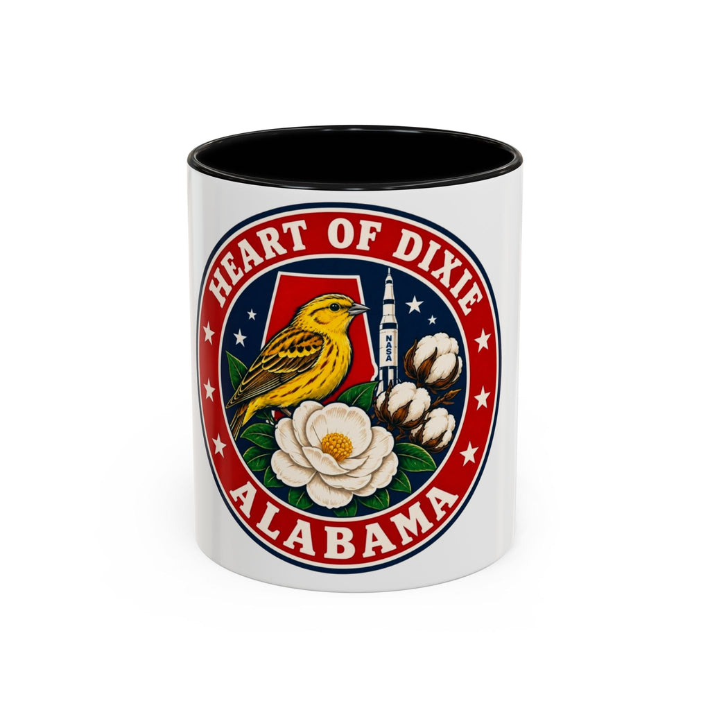 Alabama 'Heart of Dixie' Accent Coffee Mug — Magnolia & Yellowhammer State Pride