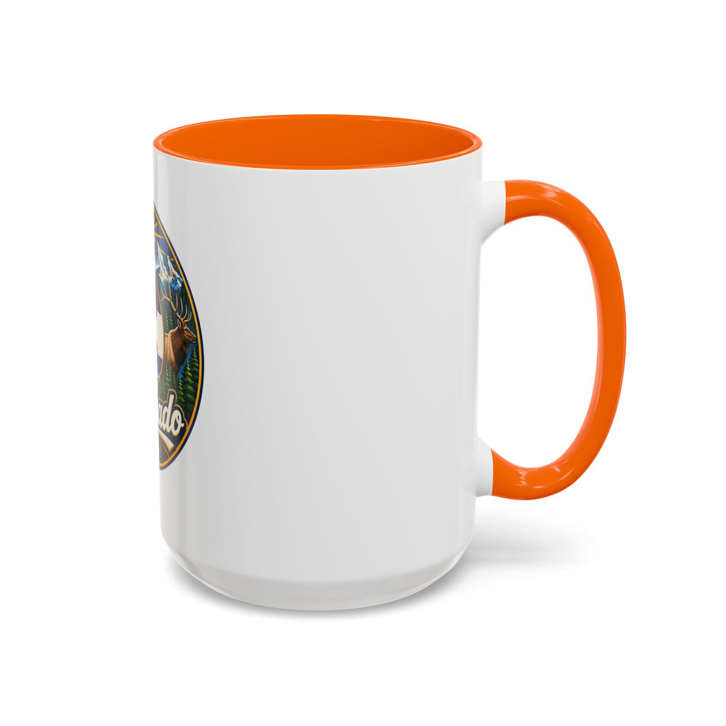 Colorado Retro State Flag Coffee Mug — Scenic Mountains & Wildlife Accent Mug