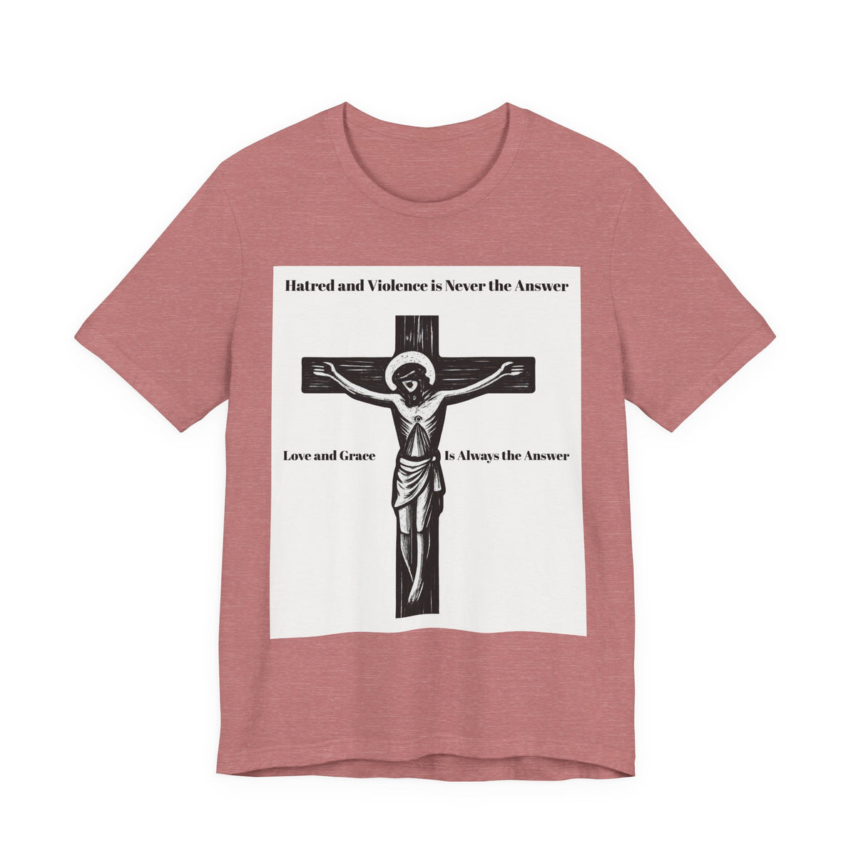 Christian faith T-shirt with Jesus crucifix graphic