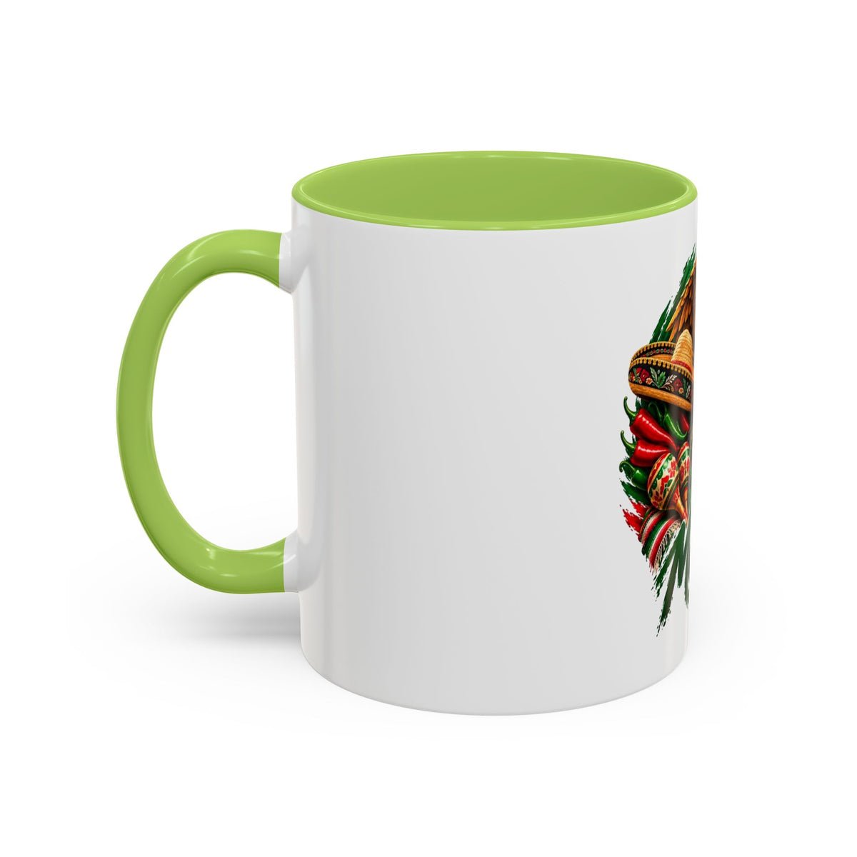 Mexico Souvenir Coffee Mug — Mexican Eagle, Cactus & Guitar Accent Mug