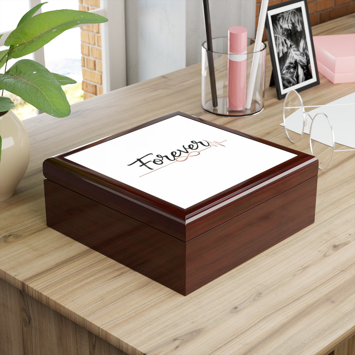 Forever Jewelry Box — Engraved Keepsake Trinket Box