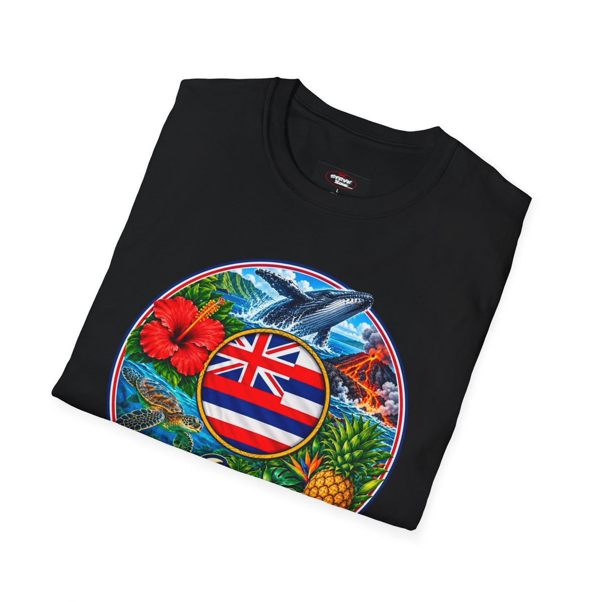 Hawaii Island Vintage Badge T‑Shirt