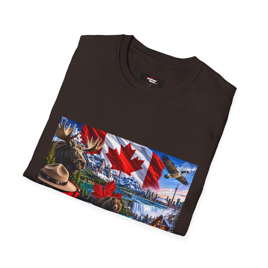 Canada Pride T-Shirt – Maple Leaf Landscape Graphic Tee