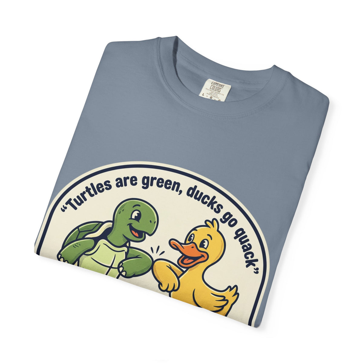 T-Shirt — "We're Equally Whack" Turtle & Duck Best Friends Graphic Tee