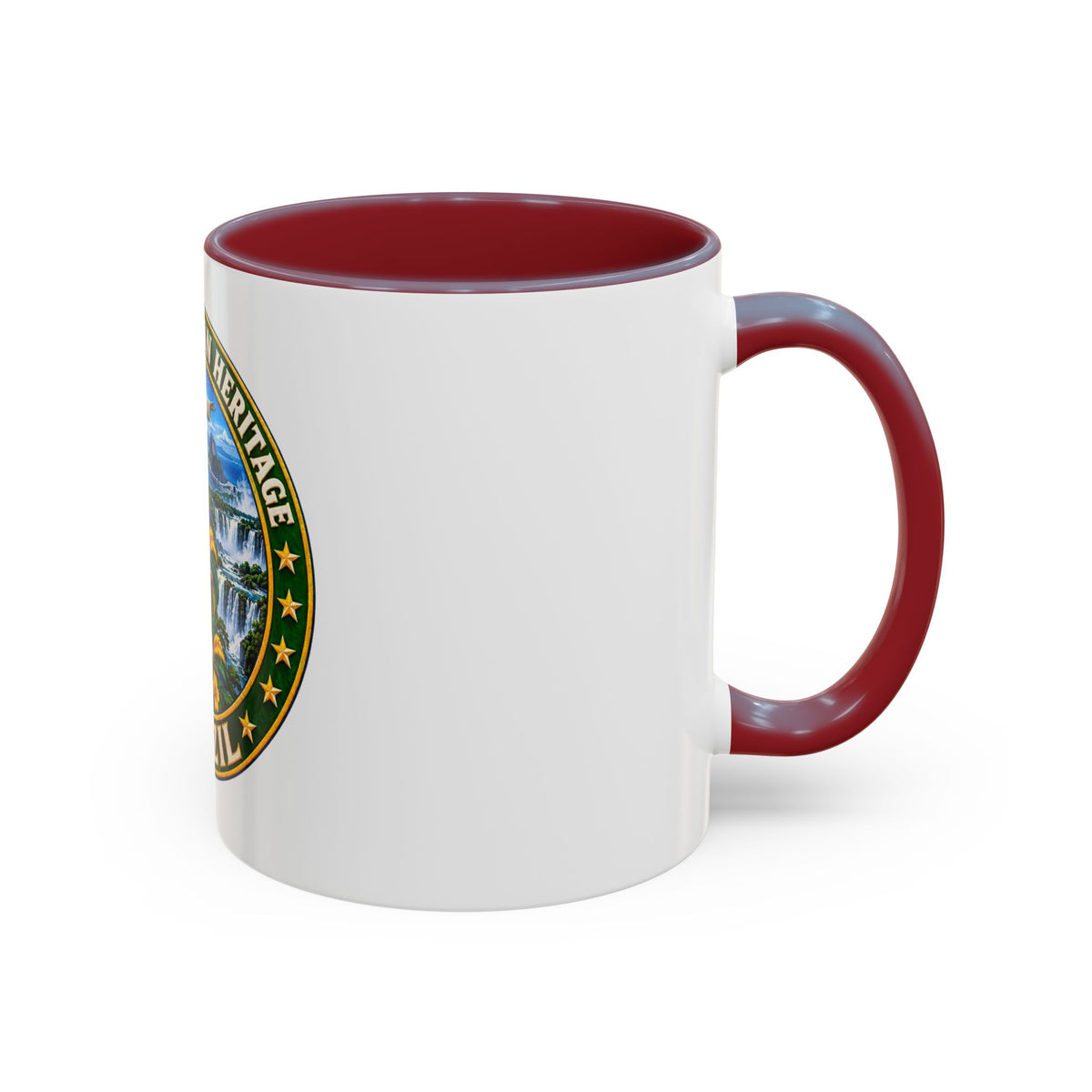 Brazil Pride Coffee Mug – "Proud Brazilian Heritage" Accent Ceramic Mug (11/15oz)