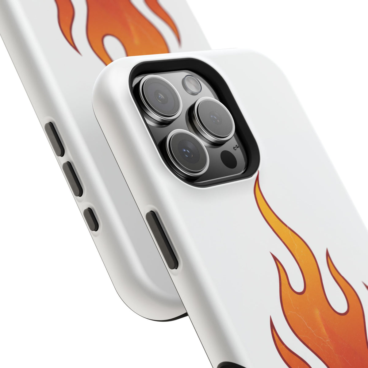 Flame Graphic Phone Case — Magnetic Impact‑Resistant Protective Cover