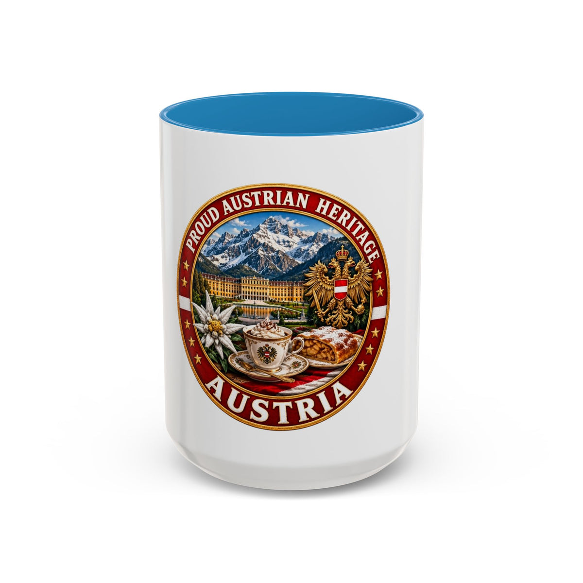 Austria Heritage Coffee Mug — Proud Austrian Heritage Accent Mug (11/15oz)