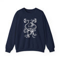 Vintage ink octopus graphic on a crewneck sweatshirt