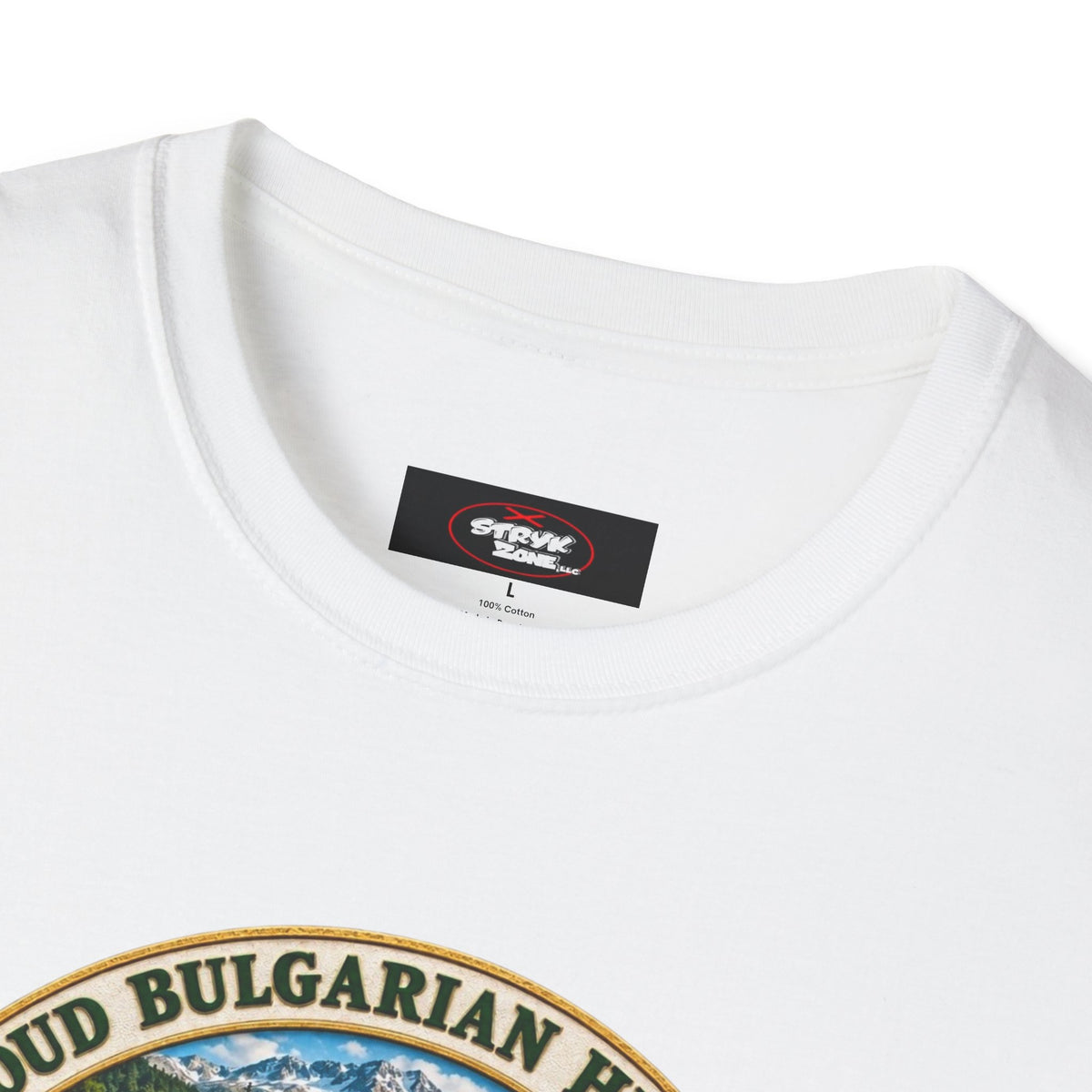 Bulgaria Heritage Graphic T-Shirt — "Proud Bulgarian Heritage" Rose Emblem