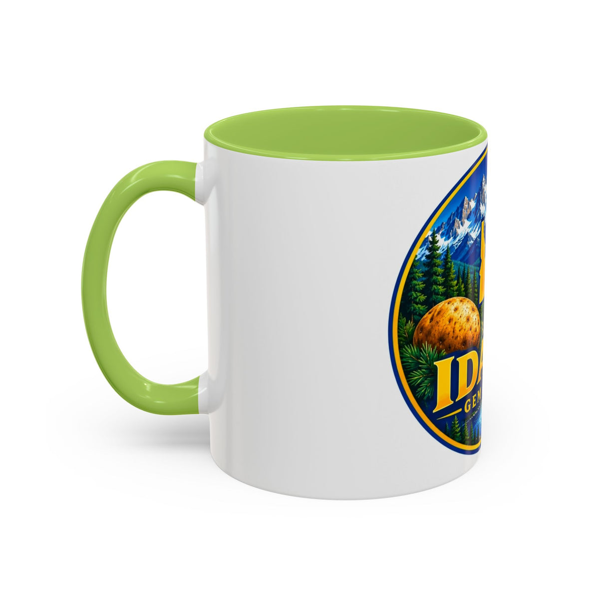 Idaho Gem State Coffee Mug — Mountain, Elk & Potato Travel Souvenir (11/15oz)