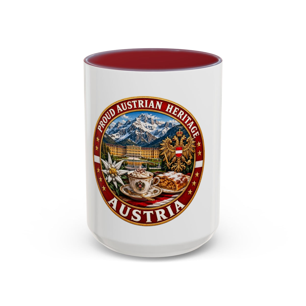 Austria Heritage Coffee Mug — Proud Austrian Heritage Accent Mug (11/15oz)