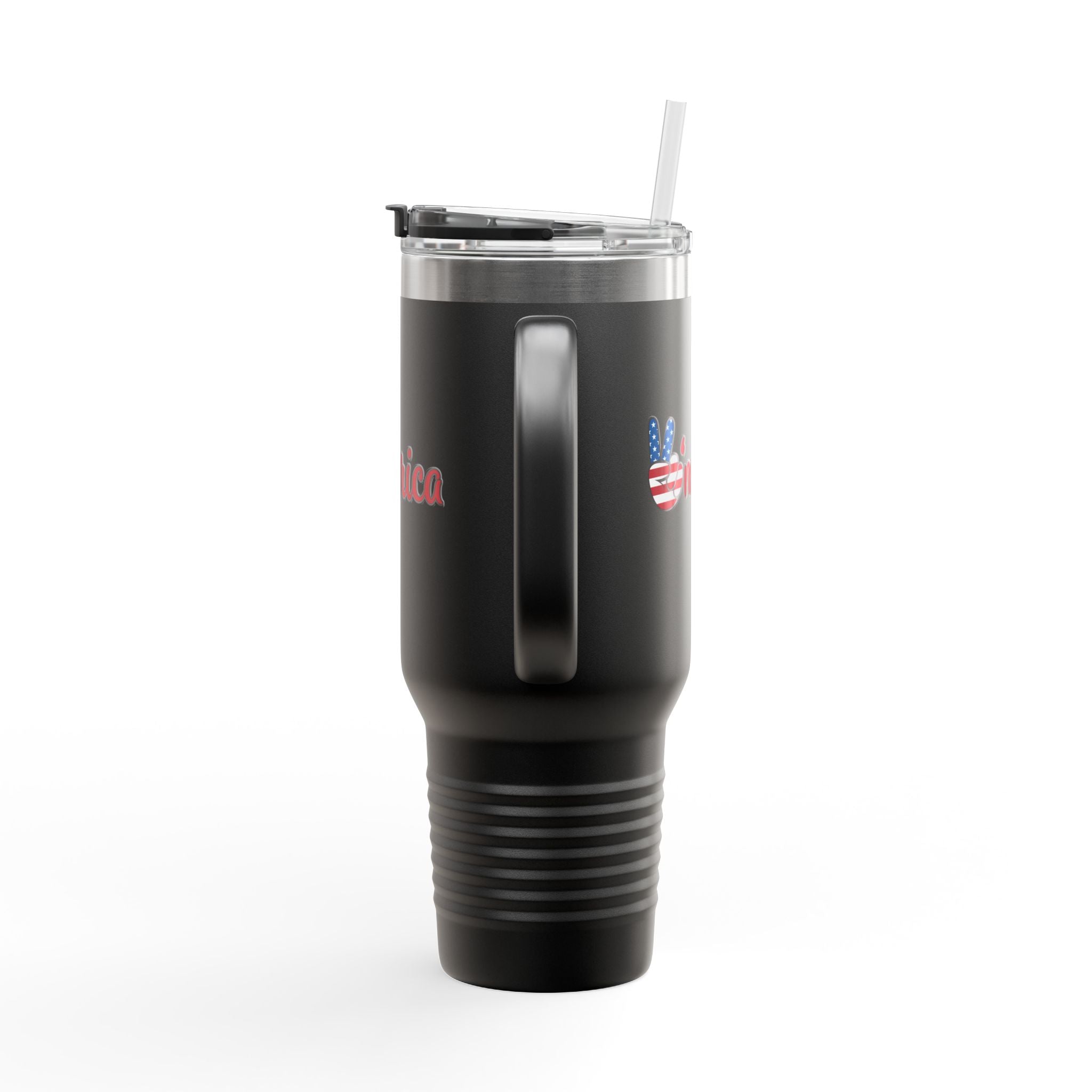 'Merica Patriotic Peace Sign 40oz Insulated Travel Mug