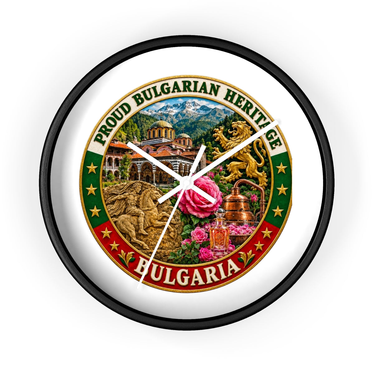 Bulgaria Wall Clock — Proud Bulgarian Heritage Decorative Clock