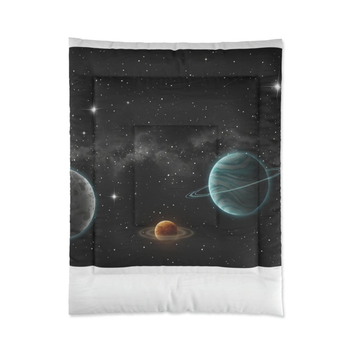 Galaxy Planets Comforter — Space-Themed Kids & Teen Bedding