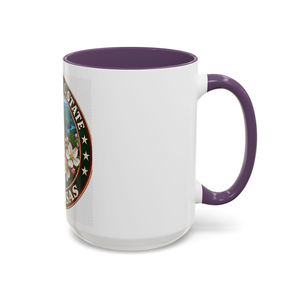 Arkansas State Mug - "The Natural State" Wild Boar, Diamond & Apple Blossom Coffee Cup (11/15oz)