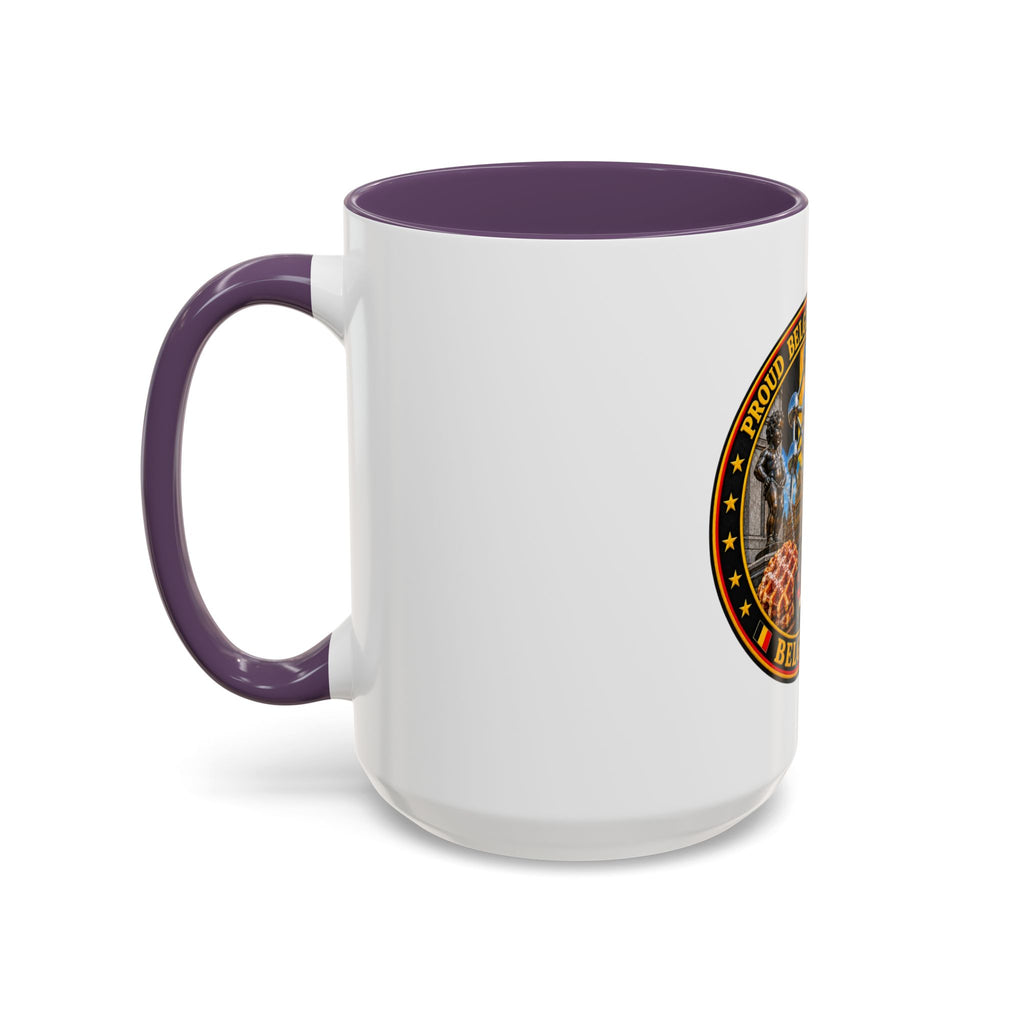 Belgian Heritage Accent Coffee Mug — Belgium Beer, Waffles & Chocolates Design