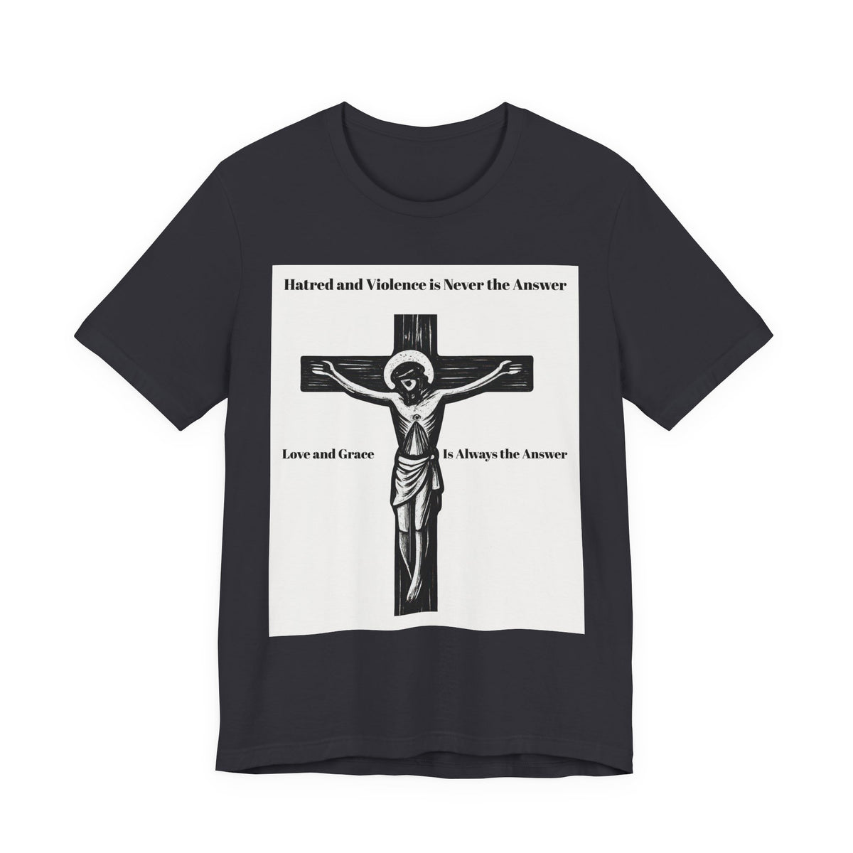 Jesus Crucifix T‑Shirt — Christian Faith Graphic Tee for Easter & Church