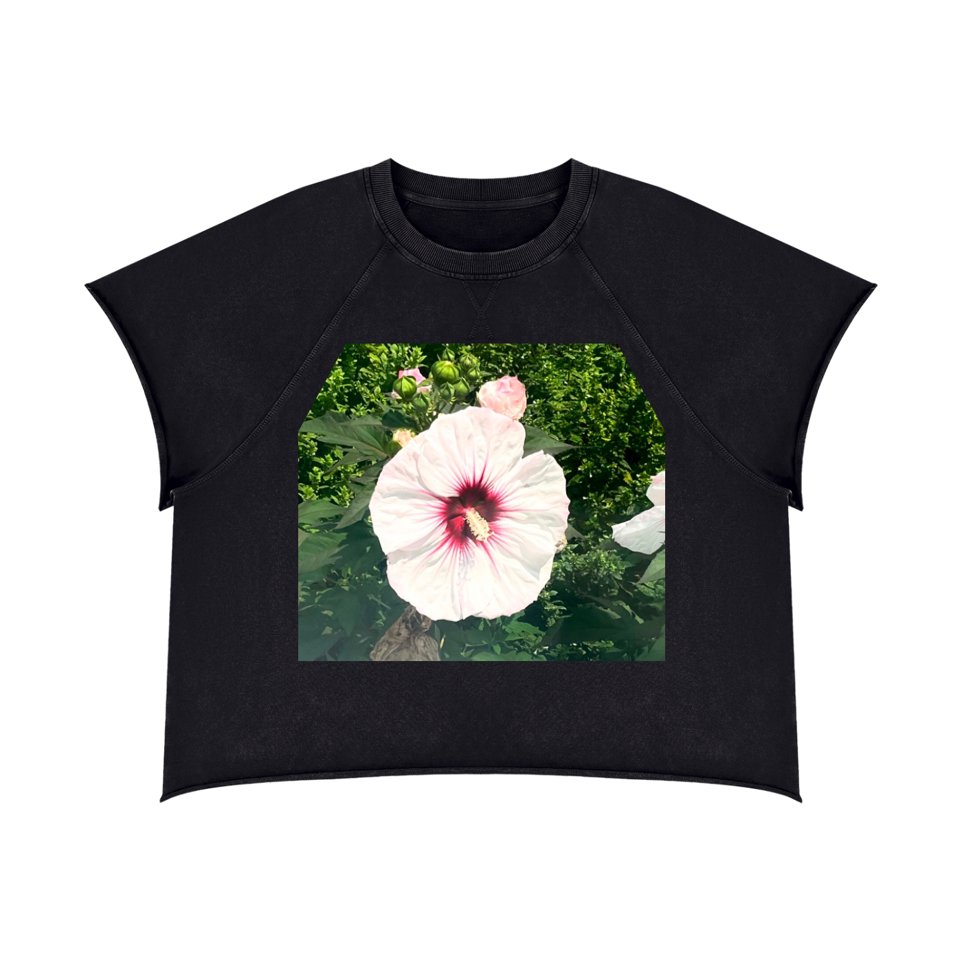 Unisex Vintage Wash Raw Edge T-Shirt