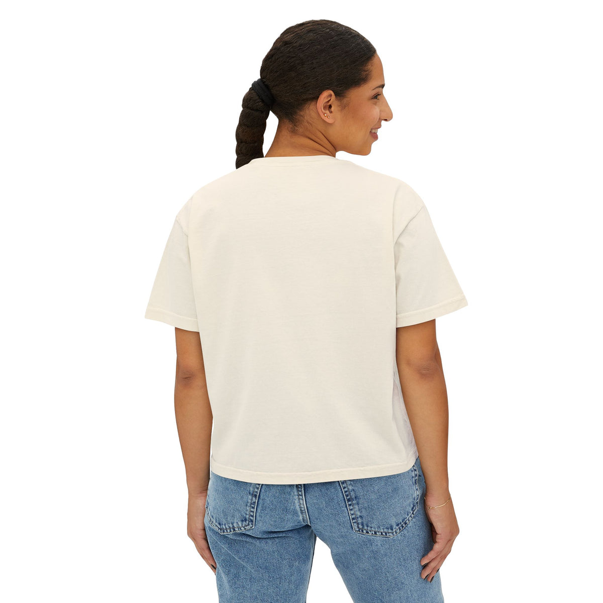 Cute Bulldog Hearts Boxy Tee