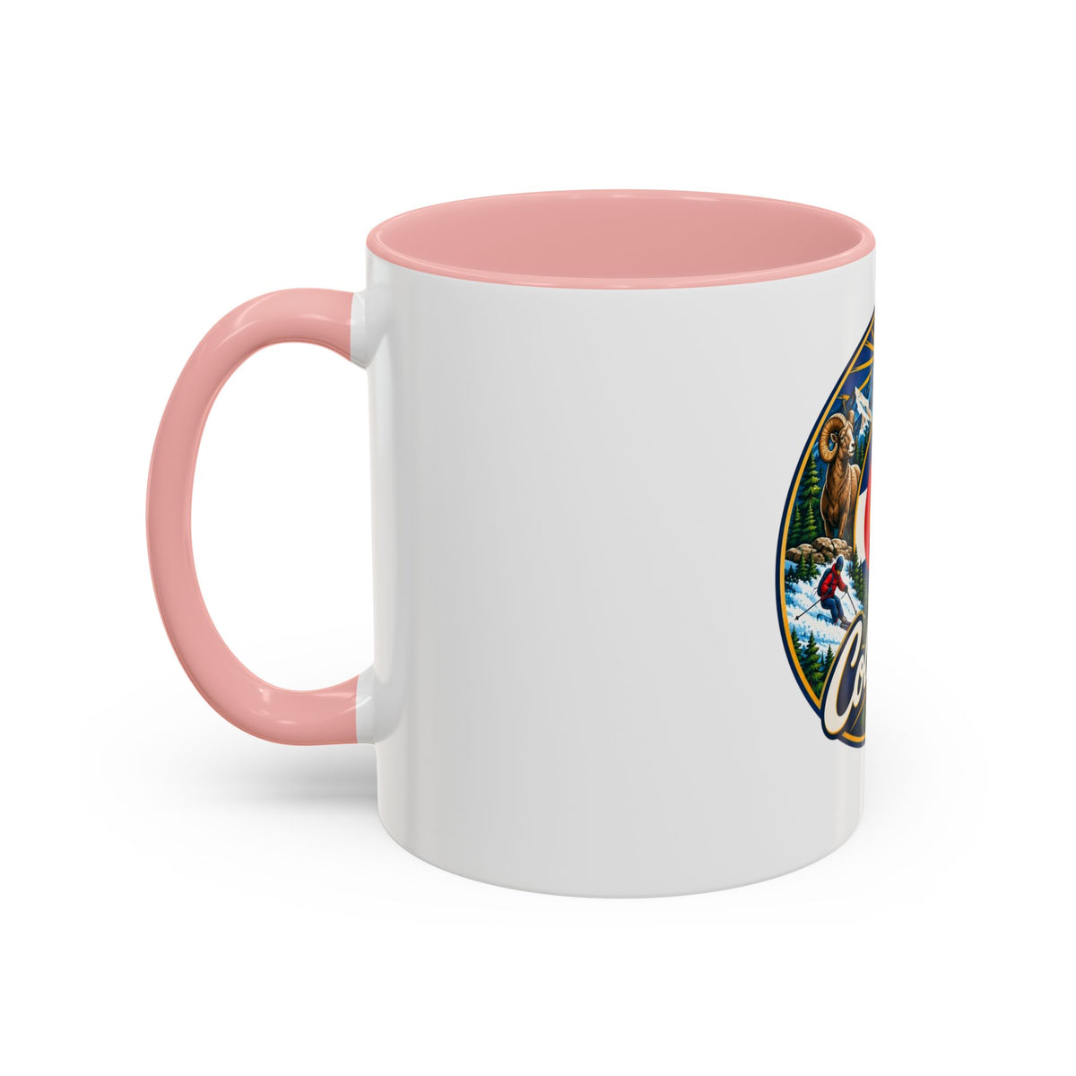 Colorado Retro State Flag Coffee Mug — Scenic Mountains & Wildlife Accent Mug