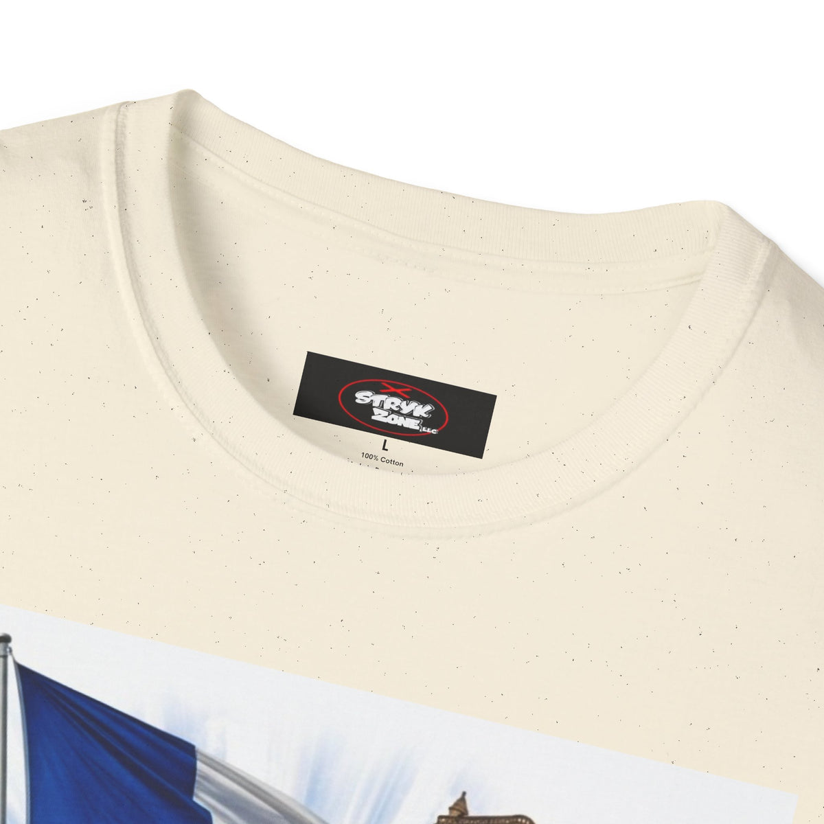 French Flag & Landmark T-Shirt — Eiffel Tower, Notre-Dame & Croissant Graphic