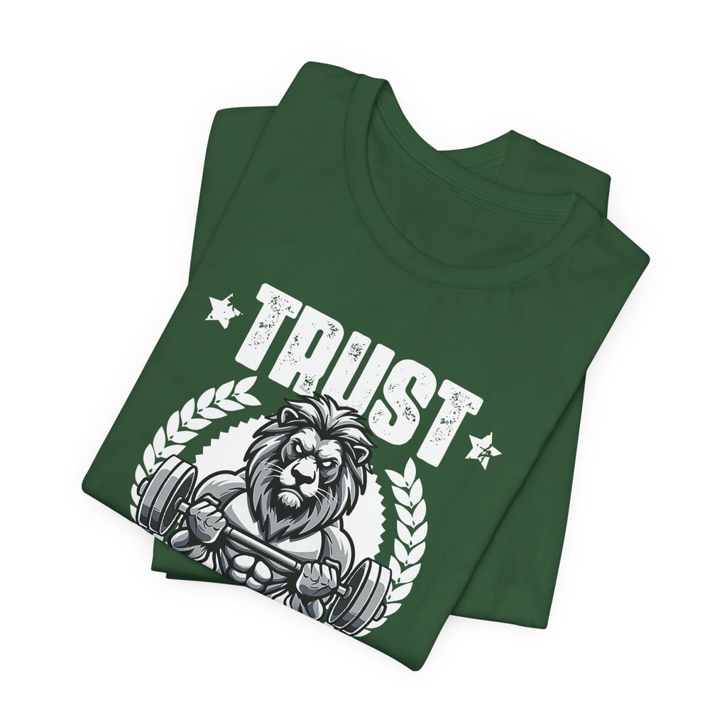 Unstoppable Process lion graphic on a T-shirt