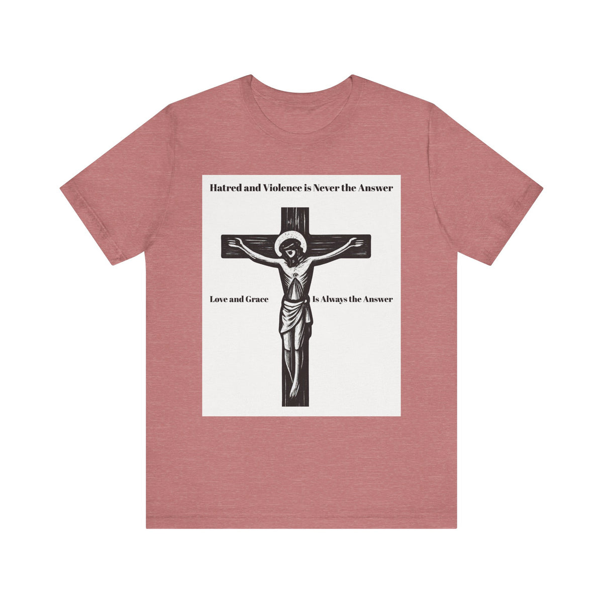 Christian faith T-shirt with Jesus crucifix graphic