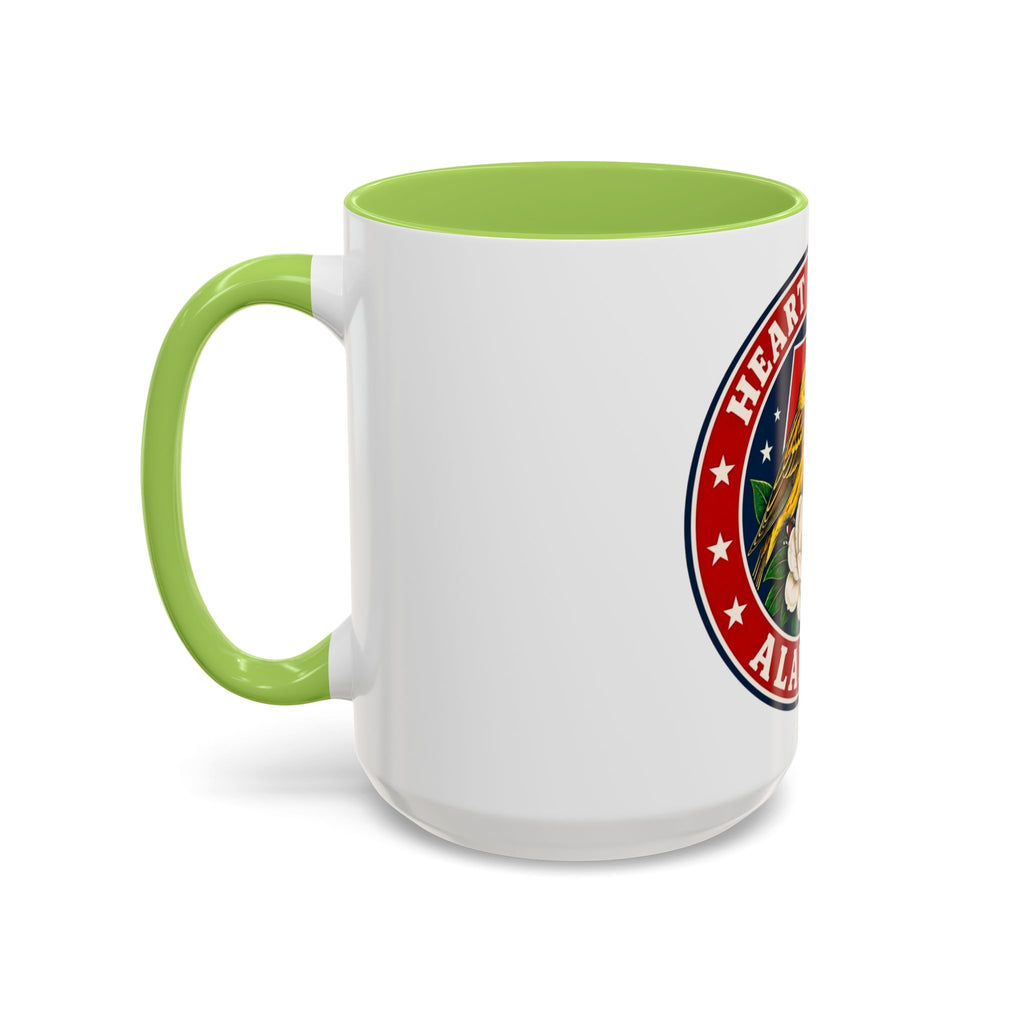 Alabama 'Heart of Dixie' Accent Coffee Mug — Magnolia & Yellowhammer State Pride