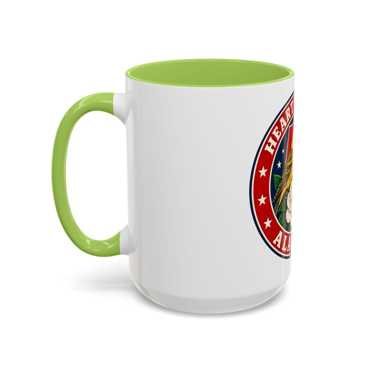 Alabama 'Heart of Dixie' Accent Coffee Mug — Magnolia & Yellowhammer State Pride